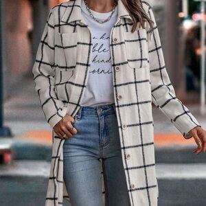 Plaid PocketPatch Coat